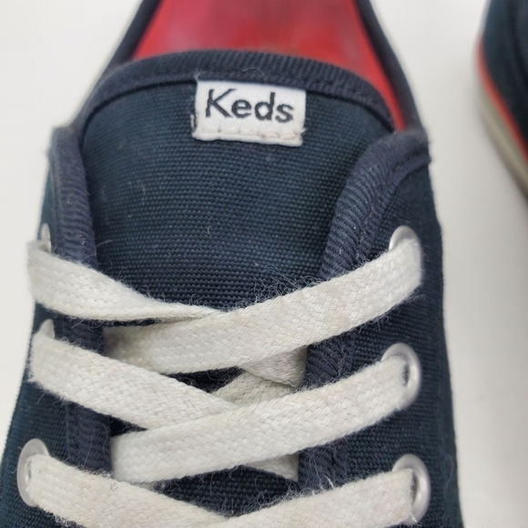 Keds Coursa Womens Shoes Blue 8.5 M Canvas Lace Up Low Top Tennis Sneakers - Picture 5 of 16